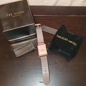 Ted Baker Mens Dress Watch Analog Beige Dial TE50517002 $155-